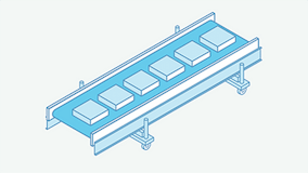 Icono de categoría de transporte, alimentación y manipulación