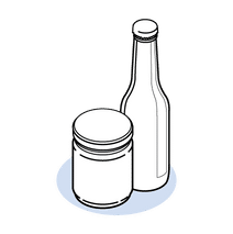 Rigid Bottle or Jar Package Type Icon