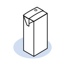 Semi-Rigid Brick Pack (Laminate) Package Type Icon