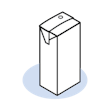 Semi-Rigid Brick Pack (Laminate) Package Type Icon