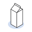 Rígido Caja (Gabletop) Tipo de Empaque Icono
