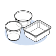 Rigid Cup, Bowl or Tub Package Type Icon